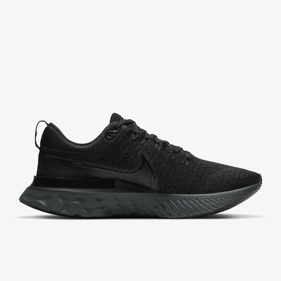 new men's 11 Nike React Inifinity Run Flyknit 2 Black/blackout CT2357-003 - Picture 3 of 3